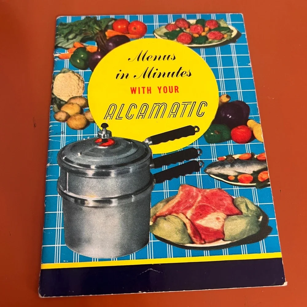 Vintage 1948 Alcamatic Model 1600 Pressure Cooker Recipe Instruction Manual Book